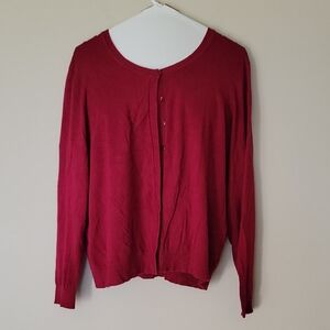 Sharagano Vibrant Red Knit Top
